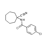 CAS 登录号：912771-04-1， 4-氯-N-(1-氰基环庚基)苯甲酰胺