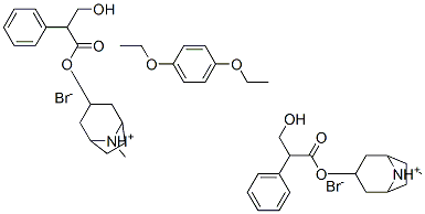 CAS 登录号:91318-09-1, (1,4-二乙氧基苯)双托品铵二溴化物