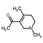 CAS#: 91324-23-1, 1-(1,4-Dimethyl-1,2,5,6-tetrahydro-3-pyridinyl)ethanone
