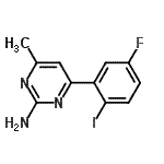 CAS#: 913322-53-9, 4-(5-Fluoro-2-iodophenyl)-6-methyl-2-pyrimidinamine