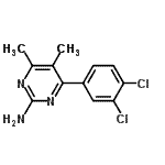 CAS#: 913322-57-3, 4-(3,4-Dichlorophenyl)-5,6-dimethyl-2-pyrimidinamine