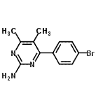 CAS#: 913322-61-9, 4-(4-Bromophenyl)-5,6-dimethyl-2-pyrimidinamine