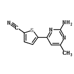 CAS#: 913322-64-2, 5-(2-Amino-6-methyl-4-pyrimidinyl)-2-thiophenecarbonitrile