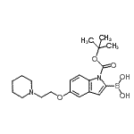 CAS#: 913388-68-8, (1-{[(2-Methyl-2-propanyl)oxy]carbonyl}-5-[2-(1-piperidinyl)ethoxy]-1H-indol-2-yl)boronic acid