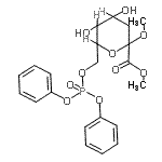 CAS#: 91382-79-5, methyl 3-deoxy-D-arabino-2-Heptulopyranosidonic acid methyl ester 7-(diphenyl phosphate)