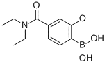 CAS 登录号：913835-34-4， 4-(二乙基氨基甲酰)-2-甲氧基苯硼酸