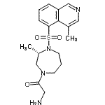 CAS#: 913844-45-8, 2-Amino-1-{(3S)-3-methyl-4-[(4-methyl-5-isoquinolinyl)sulfonyl]-1,4-diazepan-1-yl}ethanone