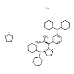 CAS 登录号：914089-00-2， 1-(二环己基膦基)-2-[(R)-[3-(二环己基膦基)苯基](二甲基氨基)甲基]-1,2,3,4,5-环戊烷五基化合物与1,2,3,4,5-环戊烷五基铁盐(1:1:1)