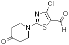 CAS 登录号：914348-62-2， 4-氯-2-(4-氧代-哌啶基)-5-噻唑甲醛