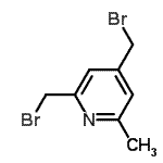 CAS#: 91458-11-6, 2,4-Bis(bromomethyl)-6-methylpyridine