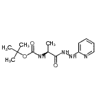 CAS#: 915375-26-7, 2-Methyl-2-propanyl {(2S)-1-oxo-1-[2-(2-pyridinyl)hydrazino]-2-propanyl}carbamate