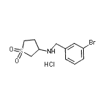 CAS#: 915402-19-6, N-(3-Bromobenzyl)tetrahydro-3-thiophenamine 1,1-dioxide hydrochloride (1:1)