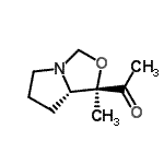 CAS#: 91550-07-1, 1-[(1R,7aS)-1-Methyltetrahydro-1H-pyrrolo[1,2-c][1,3]oxazol-1-yl]ethanone