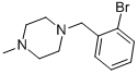 CAS 登录号：91560-85-9， 1-[(2-溴苯基)甲基]-4-甲基-哌嗪
