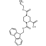 CAS#: 915707-71-0, 4-[(Allyloxy)carbonyl]-1-[(9H-fluoren-9-ylmethoxy)carbonyl]-2-piperazinecarboxylic acid