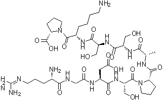CAS#: 91575-25-6, N<sup>5</sup>-(Diaminomethylene)ornithylglycyl-alpha-aspartylserylprolylalanylserylseryllysylproline