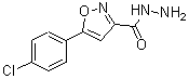 CAS#: 91587-71-2, 5-(4-Chlorophenyl)-1,2-oxazole-3-carbohydrazide