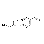 CAS#: 915920-24-0, 2-(sec-Butylsulfanyl)-5-pyrimidinecarbaldehyde