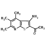 CAS#: 915920-34-2, 1-(3-Amino-4,5,6-trimethylthieno[2,3-b]pyridin-2-yl)ethanone
