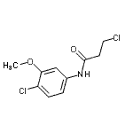 CAS 登录号：915920-71-7， 3-氯-N-(4-氯-3-甲氧基-苯基)丙酰胺