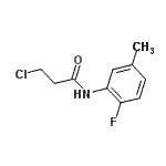 CAS#: 915920-93-3, 3-Chloro-N-(2-fluoro-5-methylphenyl)propanamide