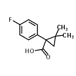 CAS 登录号：915921-31-2， 1-(4-氟苯基)-2,2-二甲基环丙烷羧酸