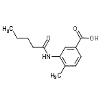 CAS 登录号：915921-34-5， 4-甲基-3-(戊酰氨基)苯甲酸