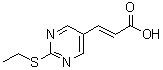 CAS#: 915921-69-6, (2E)-3-[2-(Ethylsulfanyl)-5-pyrimidinyl]acrylic acid