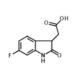 CAS#: 915922-16-6, 2-(6-fluoro-2-oxo-indolin-3-yl)acetic acid