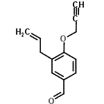 CAS 登录号：915922-32-6， 3-烯丙基-4-(2-丙炔-1-基氧基)苯甲醛