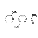 CAS#: 915922-42-8, 3-Amino-4-(2-methyl-1-piperidinyl)benzamide