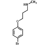 CAS#: 915922-44-0, 3-(4-Bromophenoxy)-N-methyl-1-propanamine