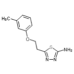 CAS#: 915923-06-7, 5-[2-(3-Methylphenoxy)ethyl]-1,3,4-thiadiazol-2-amine