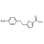 CAS#: 915923-20-5, 5-{[(4-Methylphenyl)sulfanyl]methyl}-2-furoic acid