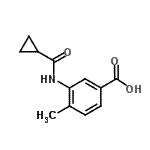 CAS#: 915923-66-9, 3-[(Cyclopropylcarbonyl)amino]-4-methylbenzoic acid