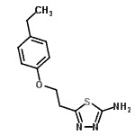 CAS#: 915924-25-3, 5-[2-(4-Ethylphenoxy)ethyl]-1,3,4-thiadiazol-2-amine