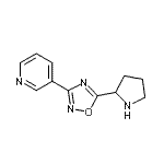 CAS#: 915924-48-0, 3-[5-(2-Pyrrolidinyl)-1,2,4-oxadiazol-3-yl]pyridine