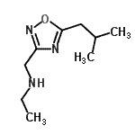 CAS 登录号：915925-33-6， N-[(5-异丁基-1,2,4-恶二唑-3-基)甲基]乙胺