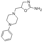 CAS 登录号：91595-86-7， 2-氨基-5-(4-苯基-1-哌嗪甲基)-2-恶唑啉