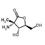 CAS#: 91611-64-2, (3S,4R,5S)-3-Amino-4-hydroxy-5-(hydroxymethyl)-3-methyldihydro-2(3H)-furanone