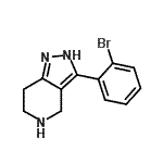 CAS#: 916423-54-6, 3-(2-Bromophenyl)-4,5,6,7-tetrahydro-2H-pyrazolo[4,3-c]pyridine