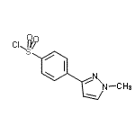 CAS#: 916766-81-9, 4-(1-Methyl-1H-pyrazol-3-yl)benzenesulfonyl chloride