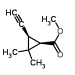 CAS#: 91726-63-5, Methyl (1R,3R)-3-ethynyl-2,2-dimethylcyclopropanecarboxylate