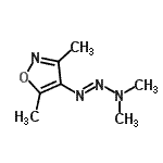 CAS#: 91773-32-9, 4-[(1E)-3,3-Dimethyl-1-triazen-1-yl]-3,5-dimethyl-1,2-oxazole