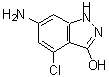 CAS#: 91775-38-1, 6-Amino-4-chloro-1H-indazol-3-ol