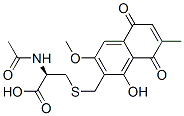 CAS#: 91776-42-0, N-Acetyl-S-[(5,8-Dihydro-1-Hydroxy-3-Methoxy-7-Methyl-5,8-Dioxonaphthalen-2-Yl)Methyl]-L-Cysteine