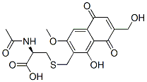 CAS#: 91776-44-2, N-Acetyl-S-[[5,8-Dihydro-1-Hydroxy-7-(Hydroxymethyl)-3-Methoxy-5,8-Dioxonaphthalen-2-Yl]Methyl]-L-Cysteine