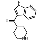 CAS 登录号：918513-18-5， 4-哌啶基(1H-吡咯并[2,3-b]吡啶-3-基)甲酮