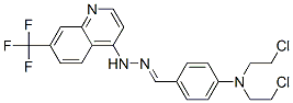 CAS#: 91919-63-0, N-[[4-[Bis(2-Chloroethyl)Amino]Phenyl]Methylideneamino]-7-(Trifluoromethyl)Quinolin-4-Amine