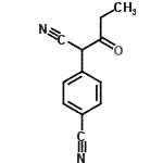 CAS 登录号：91973-34-1， 4-(1-氰基-2-氧代丁基)苯甲腈